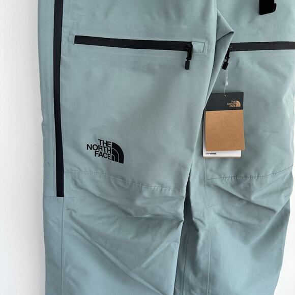 The North Face Ceptor Bibs Pant Womens Medium Blue Silver Ski Snowboard Dryvent - Picture 2 of 15